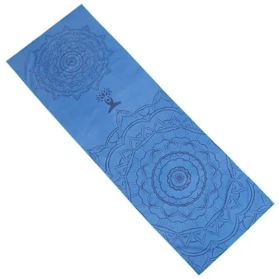 Serviette Antidérapante - YogaPrintMat™ - Mandala Bleu